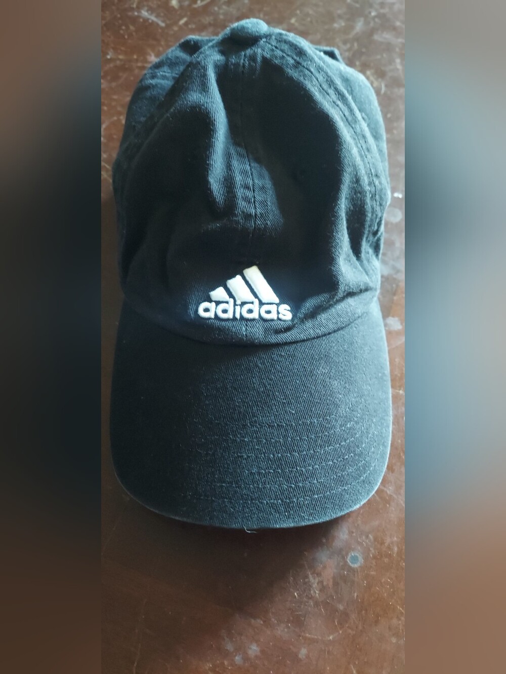 adidas Black Cap with White Trefoil Logo